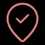 Map pin check inside