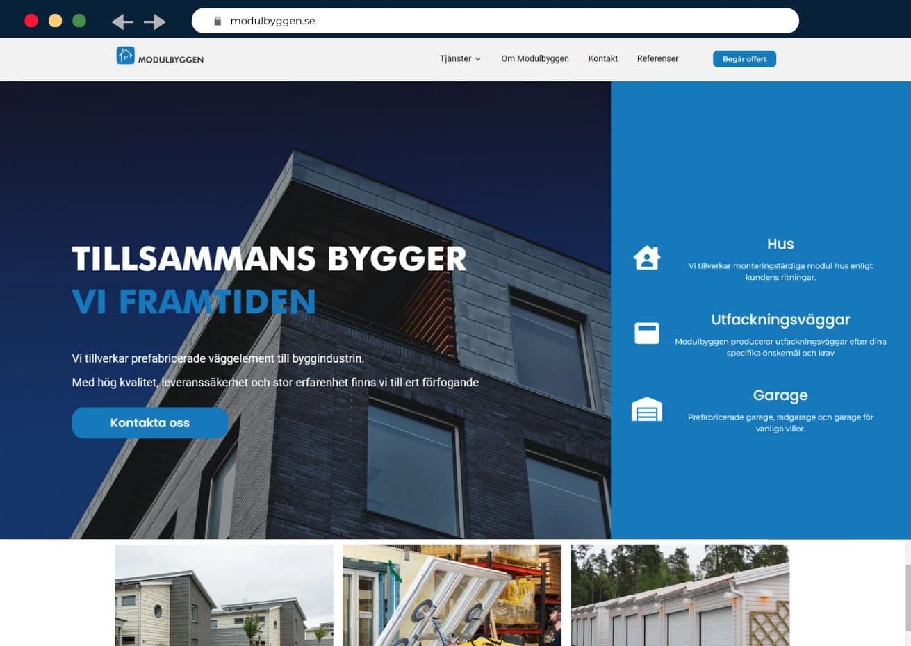 Projektbild för Modulbyggen