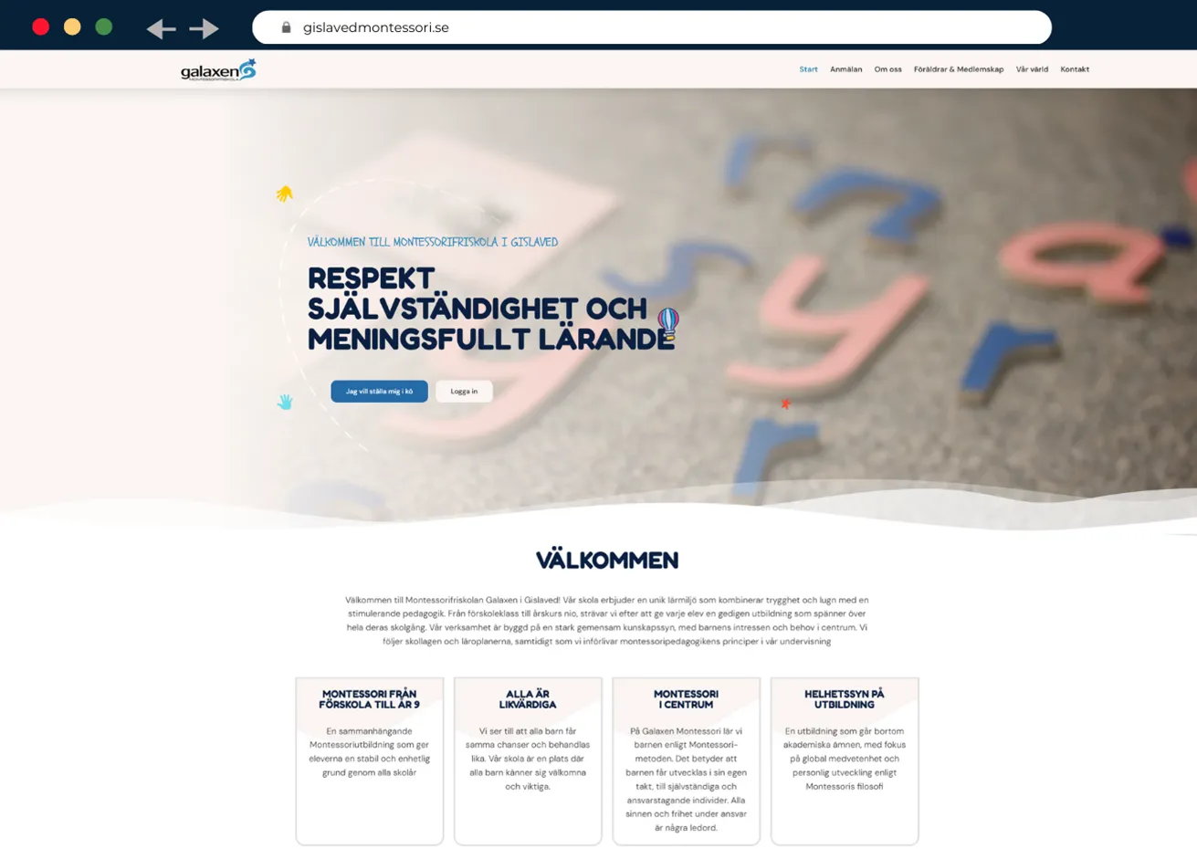 Omslagsbild för Montessorifriskola i Gislaved